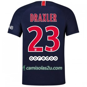 Camisolas de Futebol Paris Saint-Germain Draxler 23 Equipamento Principal 2018/19 Manga Curta